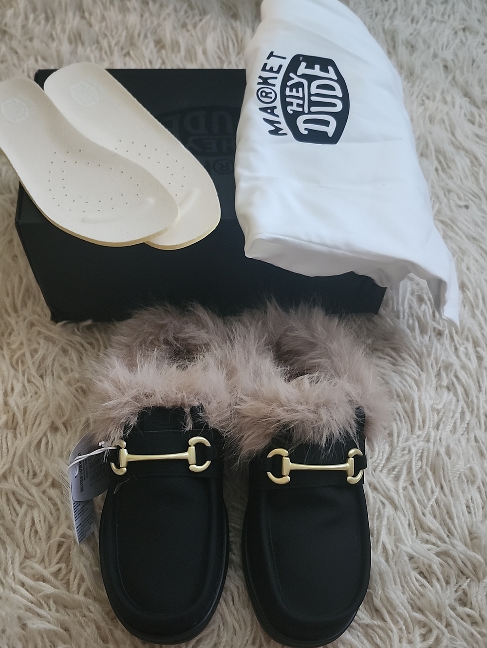NWT🖤Hey Dude Wally Market Slipper